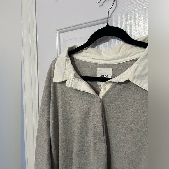 NWT Aerie Long Sleeve Oversized Polo - Picture 3 of 6